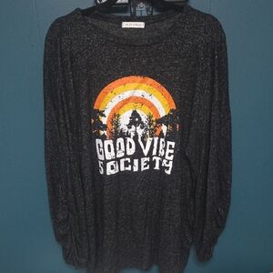 Good Vibe Society Black Long Sleeve Tee
